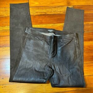 Vince Brown Genuine Leather Suede Pants size 8